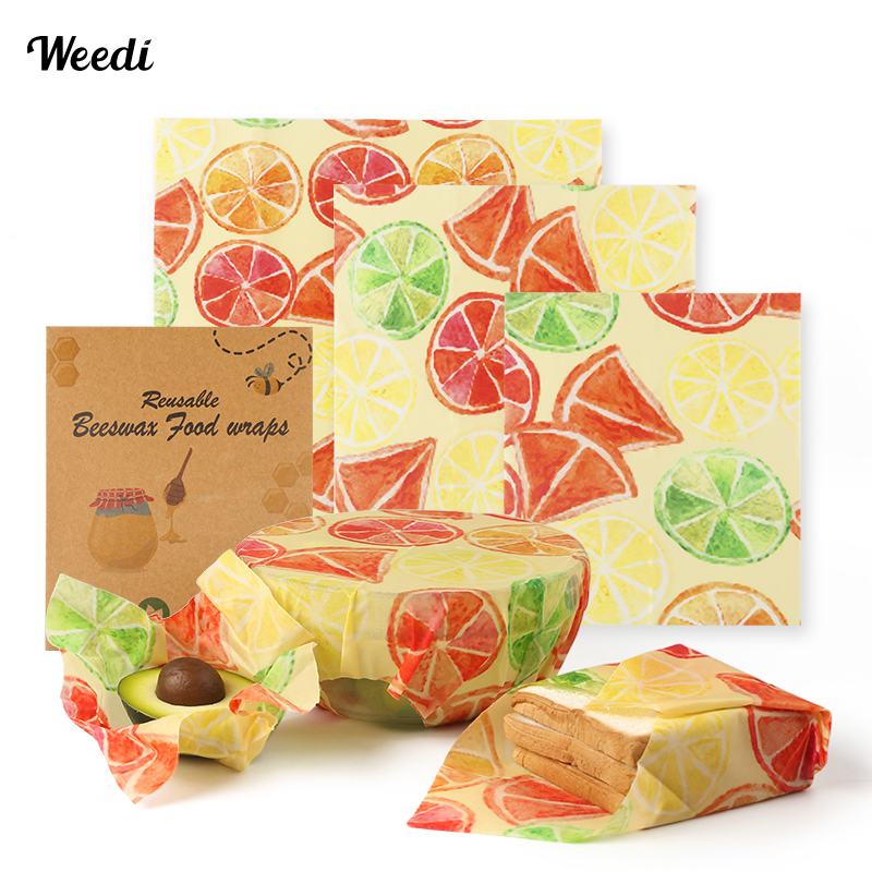 Beeswax Food Cover - 6 قطع من غلاف شمع العسل