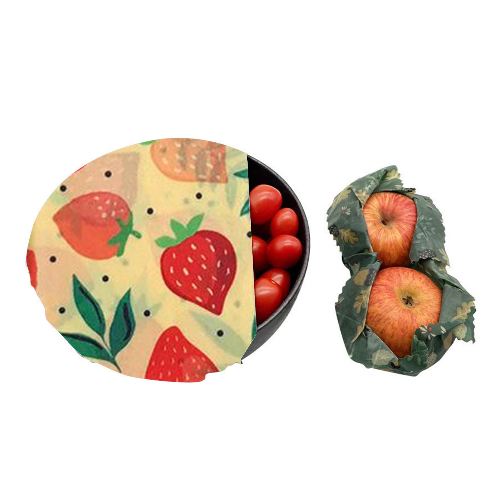 Beeswax Food Cover - 4 قطع من أغطية الطعام المصنوعة