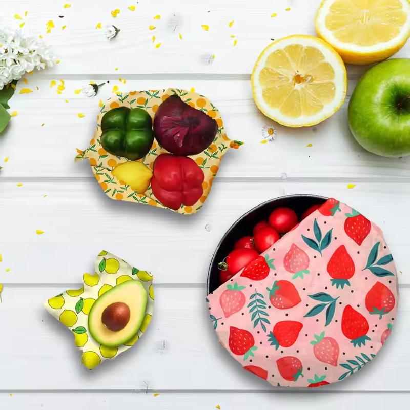 Beeswax Food Cover - غلاف طعام من شمع العسل، غلاف