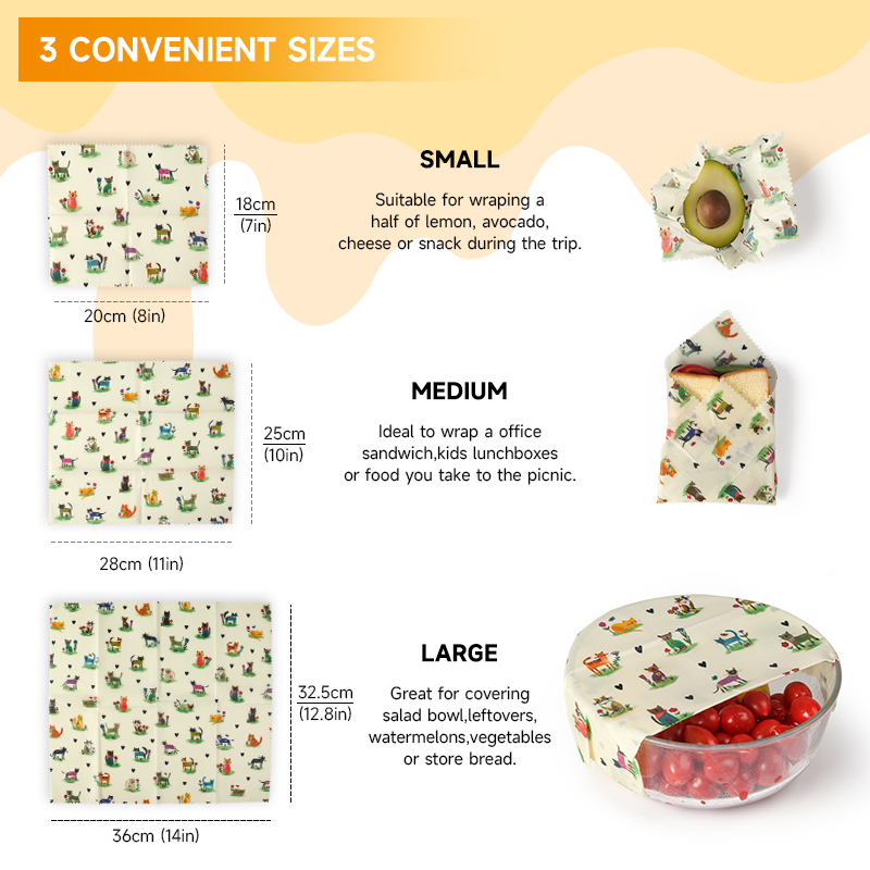 6 عبوات (2S. لفائف شمع النحل ا - مراجعة Beeswax Food Cover وسعره