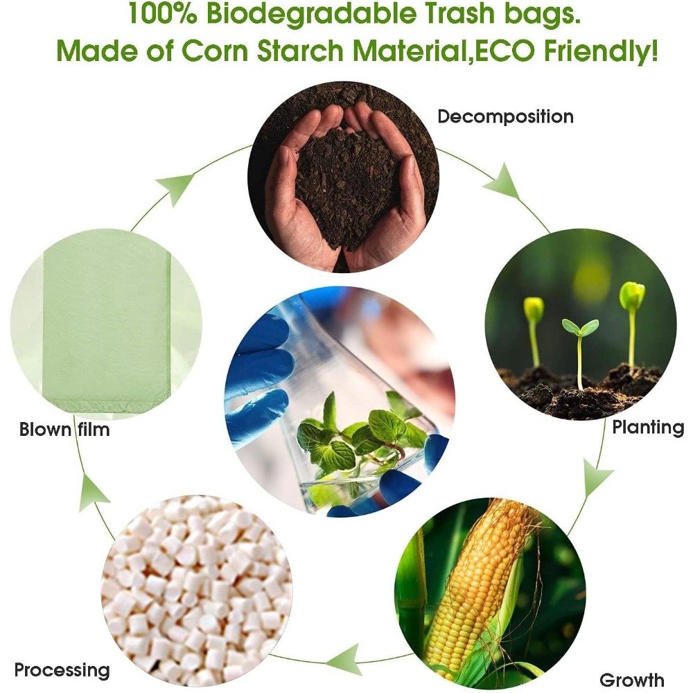 أكياس قمامة صغيرة سعة 1.2 جالو - مراجعة Biodegradable Bin Liner وسعره