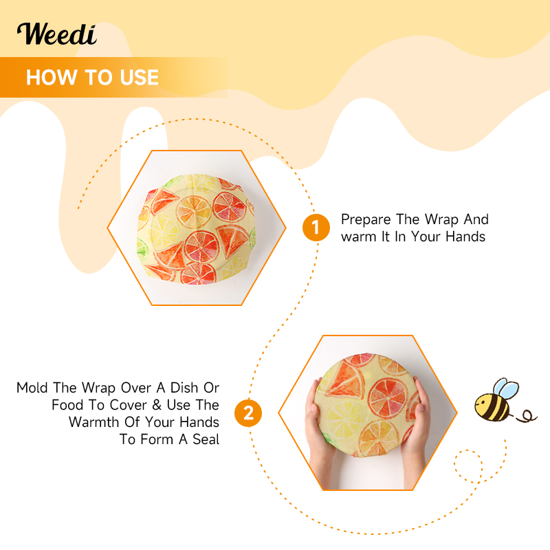6 قطع من غلاف شمع العسل الخالي - مراجعة Beeswax Food Cover وسعره