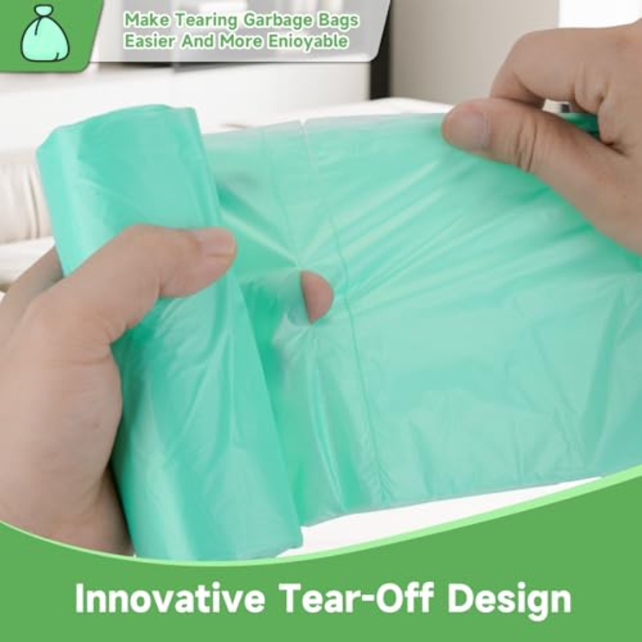 أكياس قمامة خضراء صغيرة سعة 2  - مراجعة Biodegradable Bin Liner وسعره