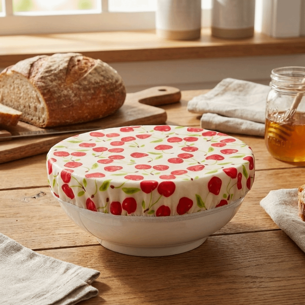 غطاء وعاء من قماش شمع العسل ال - مراجعة Beeswax Food Cover وسعره