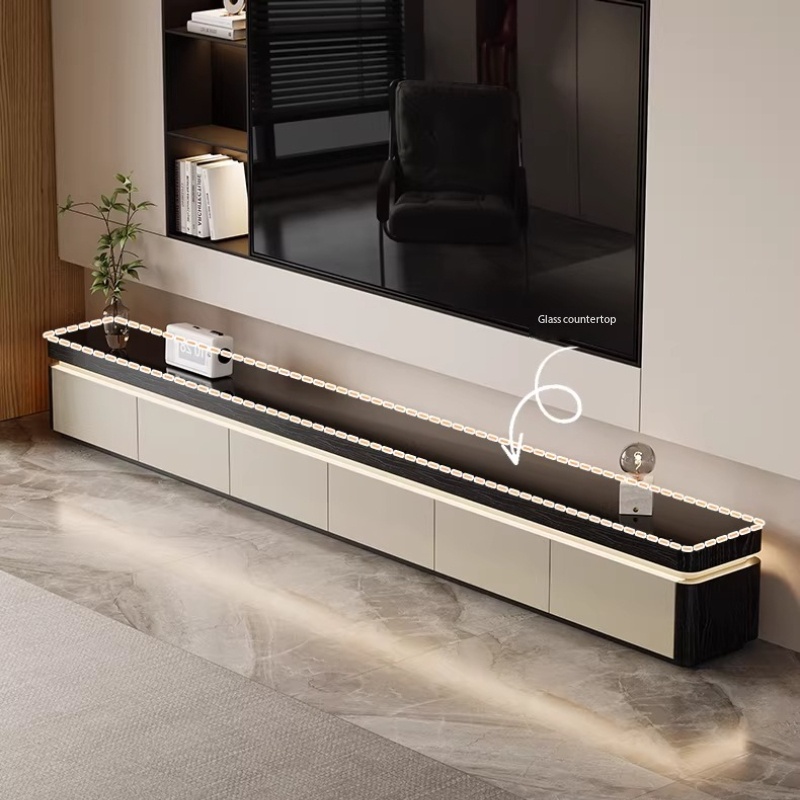 حامل تلفزيون عصري بأبواب منزلق - مراجعة Sustainable Living Spaces وسعره