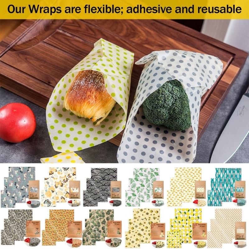 مجموعة قماش شمع العسل العملية  - مراجعة Beeswax Food Cover وسعره